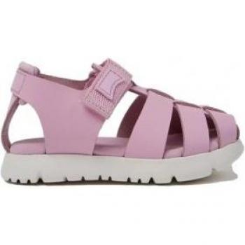 Camper sandalias de piel rosa para niña