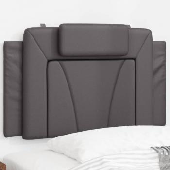 Pillier Tête de Lit Gris 80 cm en Similicuir