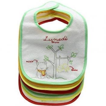 BRUMS Bavette Spugna Settimana Conf.7 PZ.CT, Ropa Interior para Bebés, Blanco