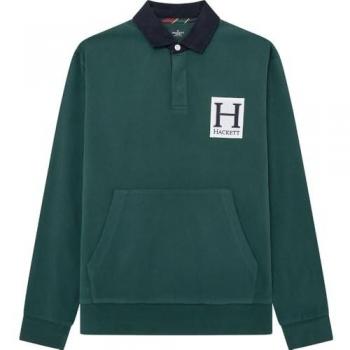 Heritage Pocket Rugby Long Sleeve Polo Shirt