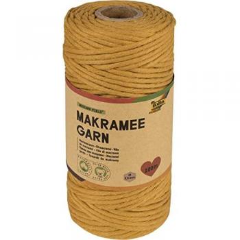 Fil de macramé FOLIA Moutarde 100 m