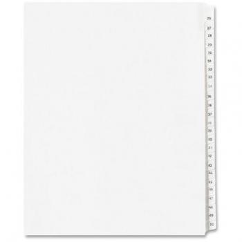 Allstate 25-Tab Set for Letters – White