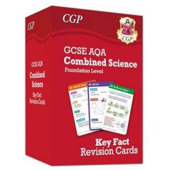 CGP Books New GCSE Combined Science AQA Foundation Key Fact Revision Cards