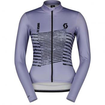 Scott Damen Langarm Radsporttrikot Warm lila Größe XL