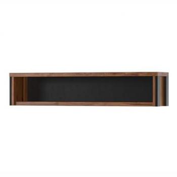 Étagère Murale 120 cm – Windsor, Couleurs Chêne foncé & Gris anthracite