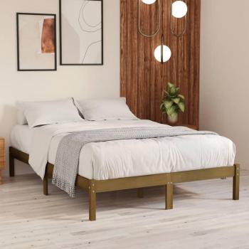 VidaXL 810015 Bed Frame without Mattress Honey Brown Solid Wood 120x200 cm