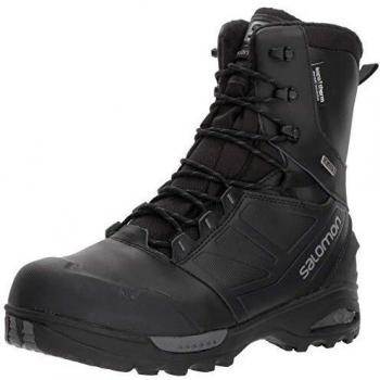 Botas Salomon Toundra Pro para hombre, impermeables, cuero negro, talla 41 1/3