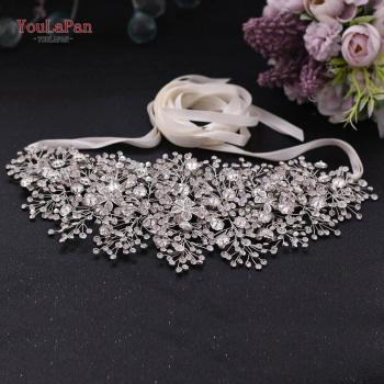 YouLaPan SH240 Clear Crystal Wedding Belt