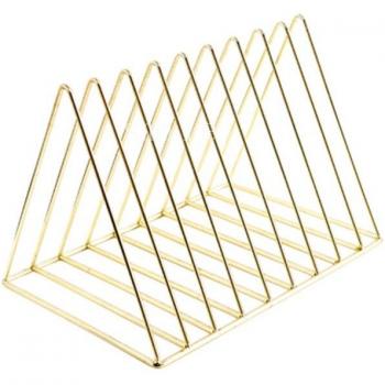 Organizador de Escritorio Triangular de Metal