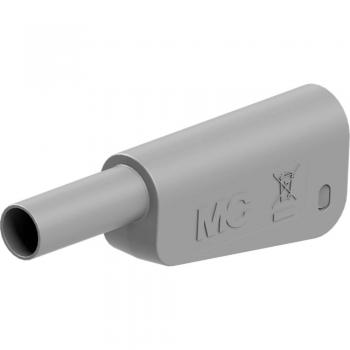 Fiche Banane 4 mm Gris