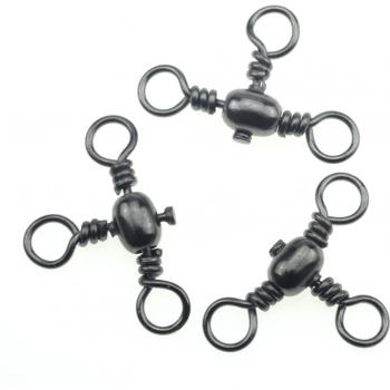 Rompin 30pcs Fishing Swivels 3 Way Connector