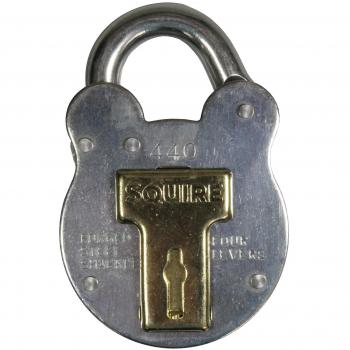 Henry Squire Galvanised Steel Case 4 Lever Padlock, Medium