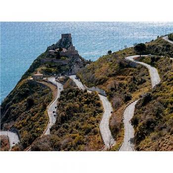 CALVENDO Foto‑Puzzle „Serpentinen“ – Capo Dei Greci, 1000 Teile, 64 × 48 cm
