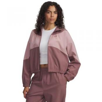 Under Armour Rival Women’s Woven Sweat Jacket – Maroon, L