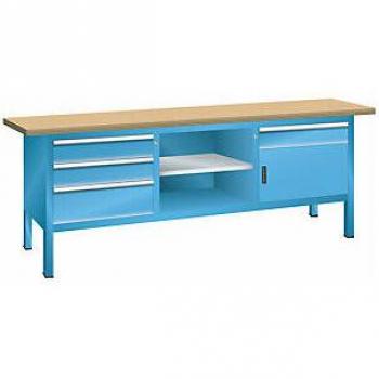 Certeo Banco Modular 2000 mm con Almacenamiento