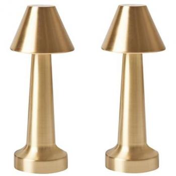 Belianni Iron Bedside Lanterns – Gold Joanes Pair
