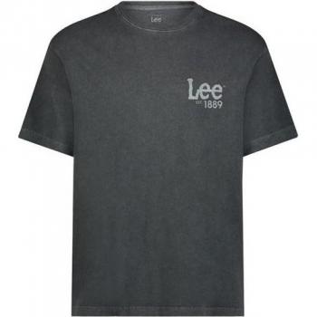Lee Loose Logo Kurzarm T-Shirt dunkelgrau