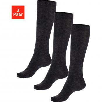 Bench. 3 Paar Kniestrümpfe für Damen, wärmend und bequem