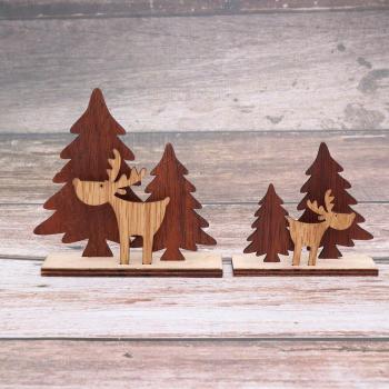 Alces de Madera: Adornos Navideños Únicos