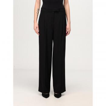 Pantaloni in Crêpe Nero Calvin Klein Taglia 38
