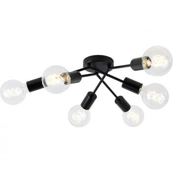 Plafón Negro Sputnik 6 Focos LED de 40W