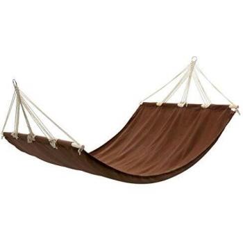 Amaca con barre di legno 210 x 150 cm Marrone