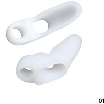 2 Stück Silikon-Gel-Fußballenkorrektor für Haarglätter und Pediküre bei Hallux Valgus