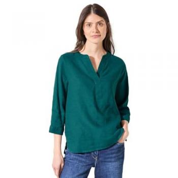 CECIL Leinenbluse Grün – 3/4‑Ärmel – 100 % Leinen – S, M, L, XL, XXL