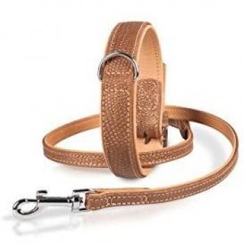 Collier Flamingo Or Beige, 55 cm x 3 cm