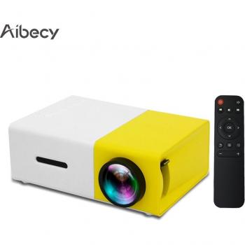 Proyector Aibecy LED Portátil, 800 Lúmenes, Cine en Casa, 3D