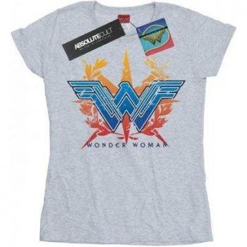Maglietta Wonder Woman Wreath Logo in cotone per donne