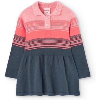 Vestito in Maglia con Bottoni