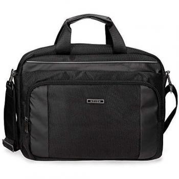 Movom Clark borsa 40 cm nera con fascia aggancio trolley