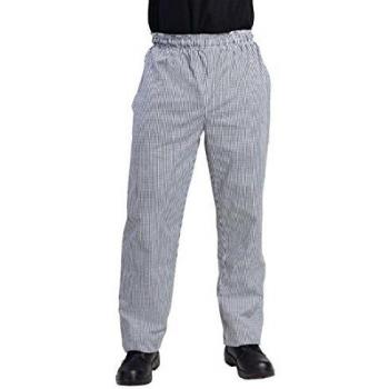 Whites Vegas Koksbroek für Männer und Frauen, schwarz-weiß kariert XL