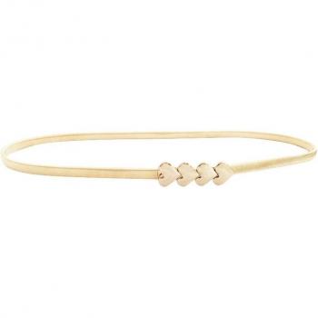 Ladies' Metal Shell Buckle Elastic Chain Waist Belt