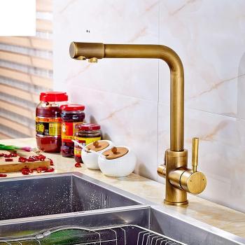Rubinetto filtrante 3 in 1 oro nero