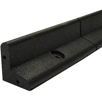 Fascia bordo aiuola prato palizzata flessibile 70° gomma UV 1,2 m nera 20 unità