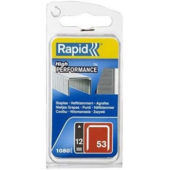 Grapa 53/12 mm rapid 1.080 uds, acero galvanizado