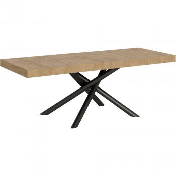 Mesa Extensible 90x160/264 cm Famas Roble Nature Estructura Antracita
