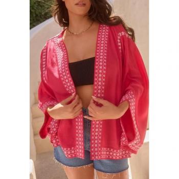 Stilvoller Kimono mit feiner Stickerei