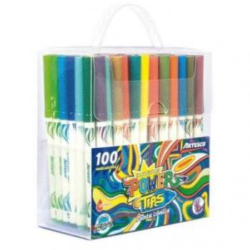 PowerTip Cónico Escolar con 100 Colores