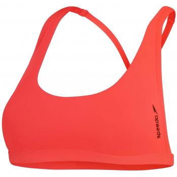 Top de bikini de natación Speedo Solid Convertible rojo mujer