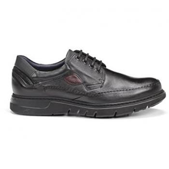 Zapatos FLUCHOS BLUTCHER Hombre con Plantilla Extraíble Laboral – Negro (Edición Premium)