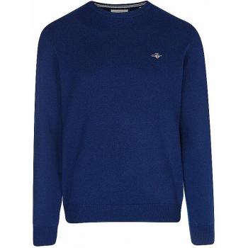 Jersey azul de lana de oveja para hombre Gant