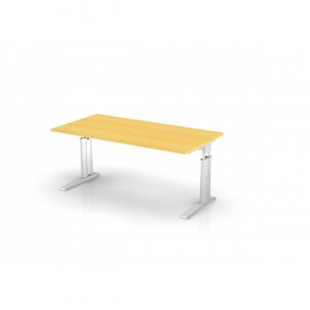 Bureau Otto Office Line III 160 cm Hêtre/Argent