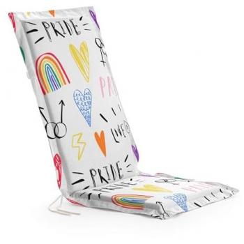 BELUM | Cojín para Silla de jardín Modelo Pride 5 Medida Producto: Asiento sin Volante: Grosor: 4 cm/Ancho: 41 cm/Largo: 37 cm Respaldo sin Volante: Grosor: 4 cm/Ancho: 53 cm/Largo: 64 cm