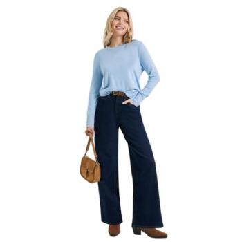 S Size Blue Cuff Crew Neck Top – Dorothy Perkins