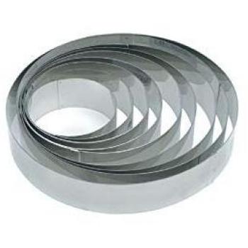Cerchio Inox Fascia Torta 28 cm, 4 mm di Spessore – Acciaio