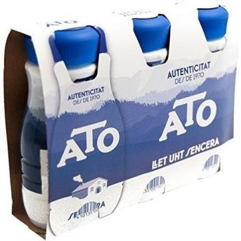 Leche Entera ATO, 3 Botellas de 200 ml