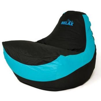 Bolsa Puf XXL Bolid Negro-Azul 140 x 100 cm Tejido Antidesgarros